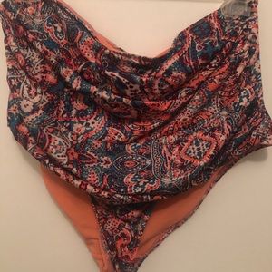 H&M plus high waisted swim bottoms